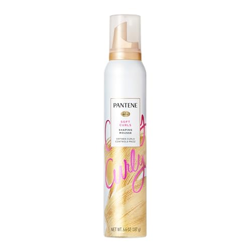 Pantene Pro-V Curl Mousse to Tame Frizz for Soft Touchable Curls 6.6 oz
