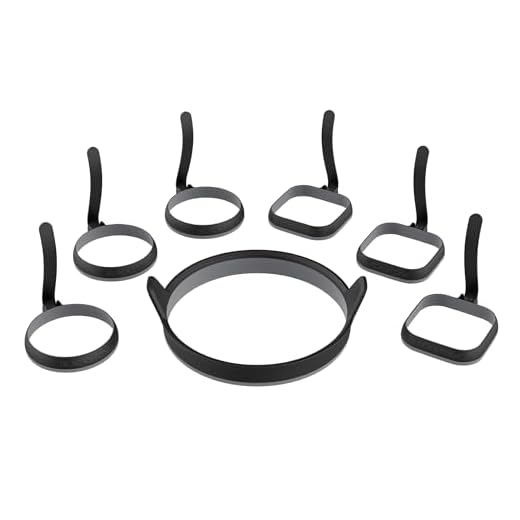 Blackstone 5515 Egg Ring/Omelet Ring Kit,Silver
