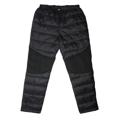 Tapasimme Womens Winter Warm Puffer Pants Loose Utility Insulated Pants Outdoor Windproof Ski Snow Pants (Black Medium)