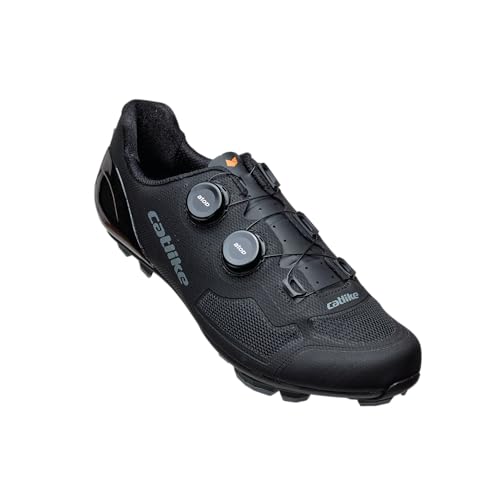 Catlike 7200700002 - Mixino XC1 MTB Cycling Shoes Size 40 – Advanced 3K Carbon Sole, High-Tech Breathable Microfiber, Dial Lacing System, and Hydrofuge Water-Repellent Design, Black