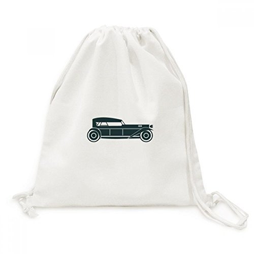 Sac cordon vert géométrique voitures classiques résistant pour soulager vos épaules