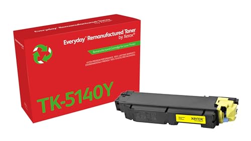 Toner Xerox TK-5140Y Jaune Haute Capacité 5000 Pages pour Ecosys