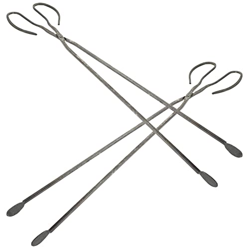 Happyyami 2Pcs Clips Portable Firewood Tongs Ergonomic Garbage Clamp for Camping Bbq Outdoor Gatherings