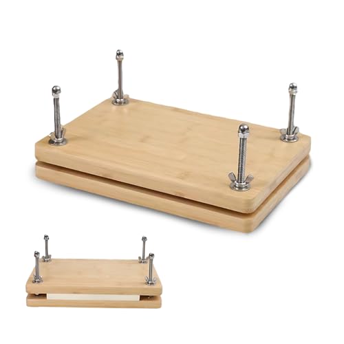 MerwDeeyt Kit di rilegatura per libri in legno pressa per