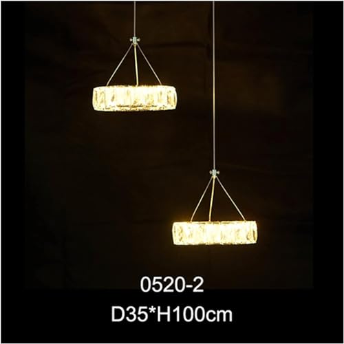 Lustre en cristal LED moderne et luminaire décoratif de salon