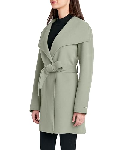 TAHARI Ella Women's Wool Blend Double Face Warm Wool Wrap Coat2