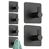 Acero inoxidable de alta calidad: el gancho para toallas está hecho de acero inoxidable SUS304 de alta calidad y es clásico mate, así como protección contra la corrosión, inoxidable e impermeable.
