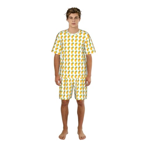 Pijama de dos piezas para hombre ideal para relajarse en casa con total comodidad