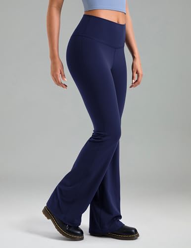 Colorfulkoala Women's Dreamlux Workout Flare Leggings High Waisted Wide Leg Bootcut Yoga Pants 29.5" / 31.5" Inseam2