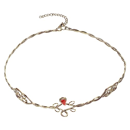 MOBUTOFU アイアン編みヘッドバンド レディース用メタルヘアアクセサリー 装飾ヘッドドレス 軽量設計で快適 女性向けヘアフープ パーティー イベントに