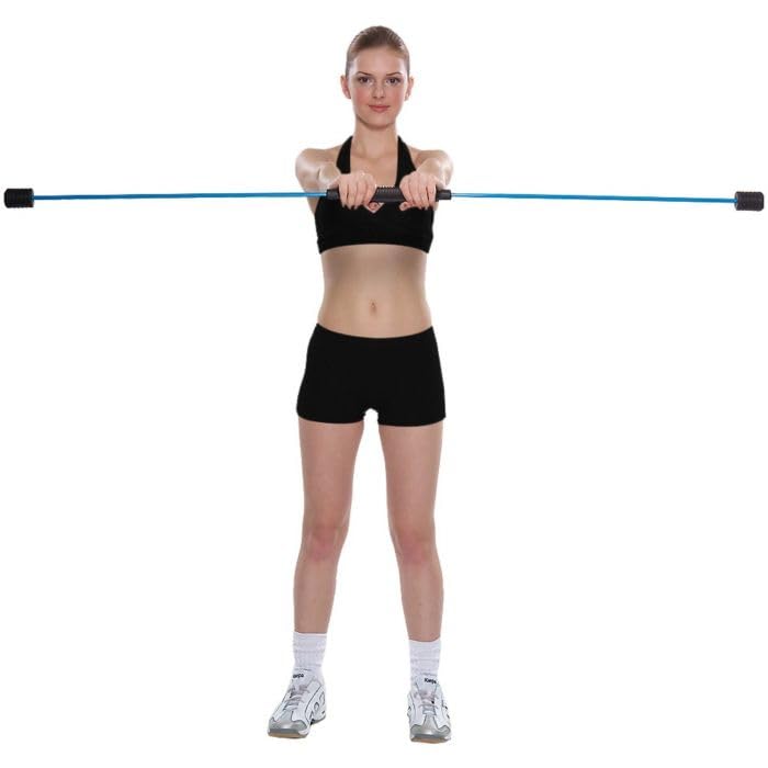 Flex Bar GetFit GF202 - Swing Bar per Sviluppo di Spalle e Pettorali, DVD Incluso