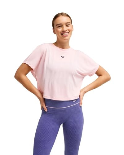 Roxy Haut en Tricot Contre la Chaleur - Top Rose Léger et Respirant Dos Nu