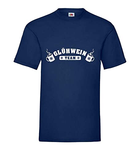 Generisch Vin Brulè Team Caldi Tazza Uomini Maglietta - shirt84 - Blu Marino, S