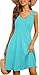 Styleword Women's Sleeveless Casual Cotton Flare Dress