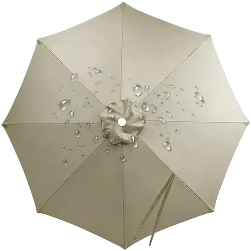 ILiemao Rechange Toile de Parasol de Jardin Toile de Rechange pour Parasol 6 Baleine et 8 Baleines...
