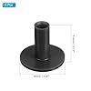 PATIKIL 2.1 Inch Rubber Golf Tees, 5 Pack Tall Practice Training Driving Range Tees Stable Ball Holder for Outdoor Indoor Hitting Mat, Black #1