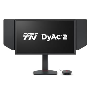 Monitor Gamer BenQ ZOWIE XL2546X para PC com 24.5", 240Hz, 1ms GTG, Tecnologia DyAc, Color Vibrance, Black eQualizer, S Switch, Shield, tela Anti-Reflexo, Ajuste de Altura