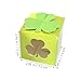 TOPPERFUN Irish 12 Pack Shamrock Candy Boxes with Window Reusable Paper Treat Boxes for Cookies Cupcakes and More