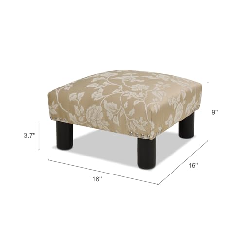 Jennifer Taylor Home Jules 16" Square Accent Footstool Ottoman