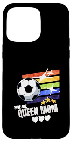 Sideline Queen Mom Soccer Game Days Mom Gift �X�}�z�P�[�X iPhone 15 Pro Max �p