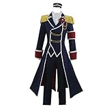 Crusch Karsten Suit Cosplay Costume Uniform Halloween Carnival Party Role Play Outfi (Male XL)
