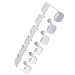 MZNBY Für Honda CRF450X CRF250X CRF250L CRF 450X/250LX/250L Universal Motorrad Vorne Krümmer Auspuff Schild Schutz Abdeckung Hitzeschutz Zubehör (Color : Silver)