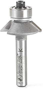 Amana Tool - 51434 Carbide Tipped Aluminum & Plastic Cutting Bevel Trim 45 x 31/32