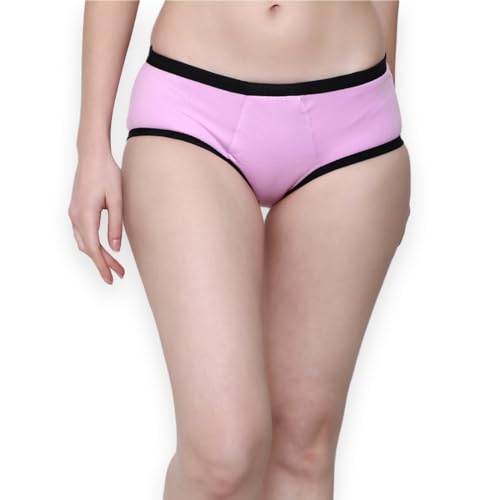Image of Sizi Reusable Period Panty for Women |Comfortable Period Panties for Women Leak Proof |Suitable for Heavy Flow (XXS, Pink)
