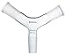 Chemglass AF-0504-02 Series AF-0504 Connecting Adapter, Airfree, Schlenk, 24/40 Outer Joints, 24/40 Inner Joint