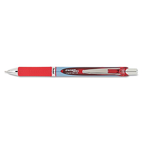 Bolígrafo Gel Pentel Retráctil Punta 0.7mm Rojo