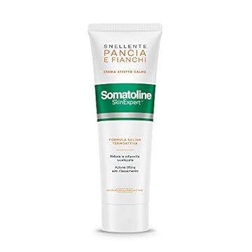 Somatoline SkinExpert, Snellente Pancia e Fianchi Crema Effetto Caldo, Trattamento Corpo Anticellulite, Con Polisaccaridi Liftanti, 250ml