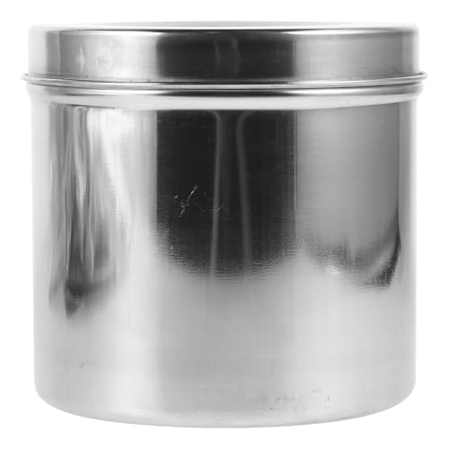Tarro de acero inoxidable para almacenamiento hermético de 12 cm doméstico y médico