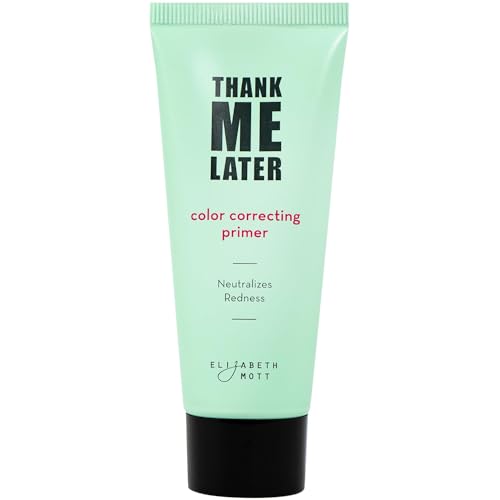 Elizabeth Mott Thank Me Later Primer Series for All Day Makeup Wear – Cruelty-Free Color Correcting Face Primer (30g)