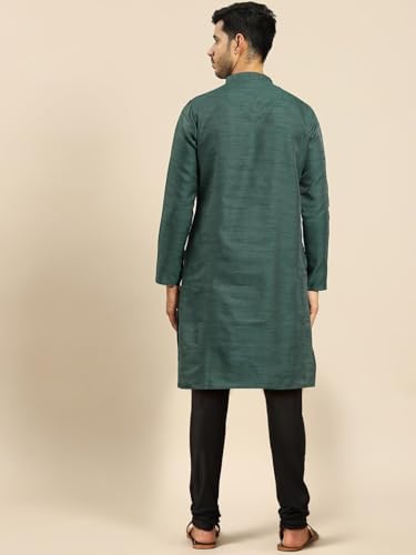 KISAH Men's Kurta - Traditional Indian Ethnic Wear for Men - Ideal for Weddings, Festivals & Celebrations2