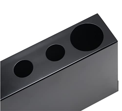 Porte-parapluie en métal rectangulaire avec bac d'eau pour bureau et maison