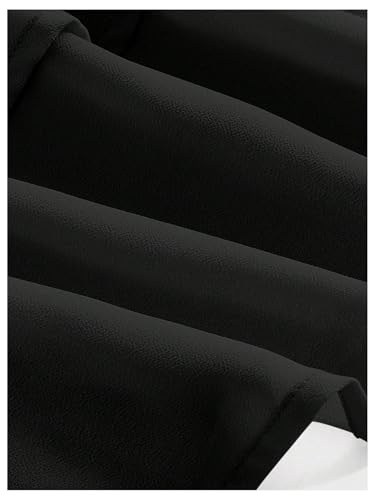 GORGLITTER Women's Ruffle Mini Skirt Tiered Smocked High Waist A Line Flowy Skirts4