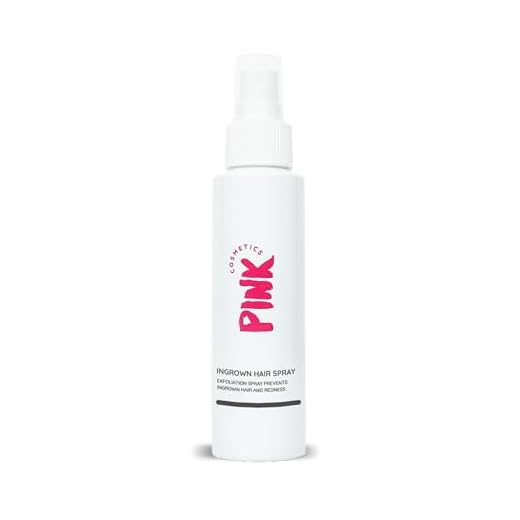 PINK Ingrown Hair Spray Solution (100 ml) – Perfekt efter vaxning, sockring och rakning - För inåtväxt hår och rakhyvel - Lämplig för hela kroppen, särskilt ansiktet, armhålorna och underlivet