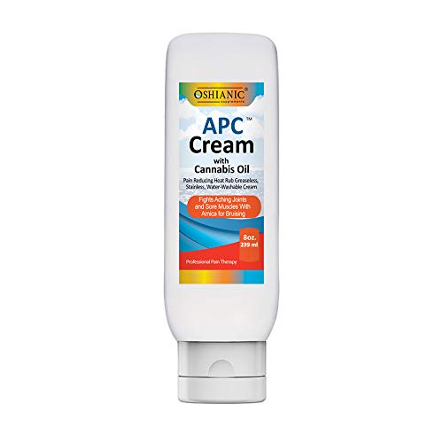 APC CREAM WITH CANNABIS OIL 8OZ | Helps with Arthritis Pain and Joint Pain | Helps Reduce Neck & Back Pain | Helps Reduce Tendonitis | Helps Reduce Sciatic Nerve Pain