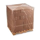 Farm Plastic Supply - Pallet Cover Bags 50 Pack - 3 Mil Clear (55