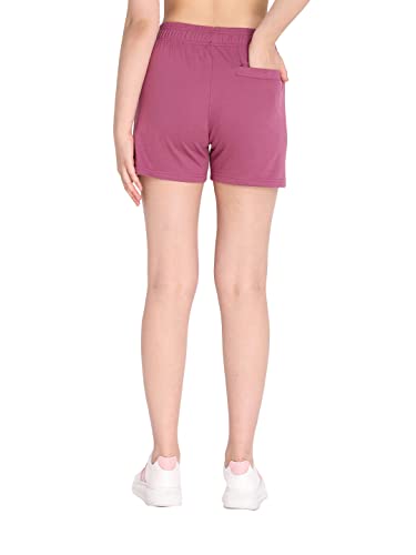 Image of CHKOKKO Women's Regular Cotton Regular Fit Plain Shorts for Women