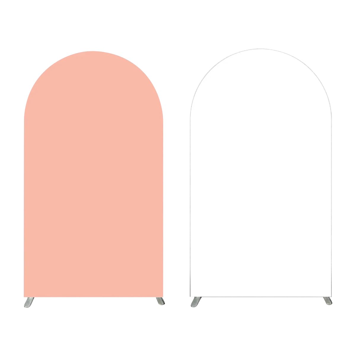 Toile de fond extensible double face rose blanc pour support arche de studio