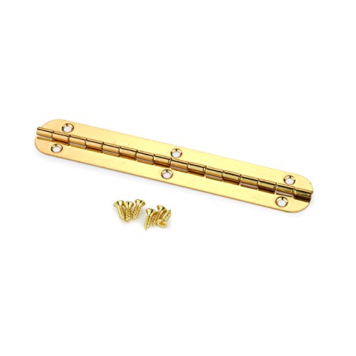 Highpoint Small Piano Hinge Brass Plated 102mm x 17mm