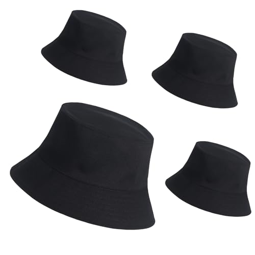 Image of Bucket Hats Bulk Solid Color DIY Blank Hat Bucket Hats for Men, Women and Adults