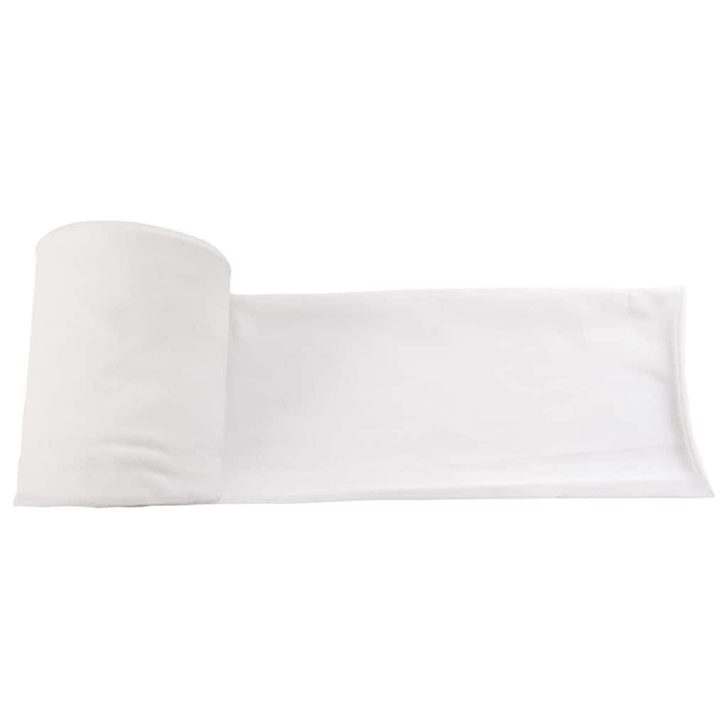Tubo de drenaje de tela blanca 16 x 5000 cm, accesorio sanitario ligero para exteriores con fácil instalación y material duradero para baño, cocina, ducha, inodoro y lavabo