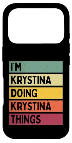 I'm Krystina Doing Krystina Things �ʔ����J�X�^���l�[�� �X�}�z�P�[�X iPhone 17 Pro �p