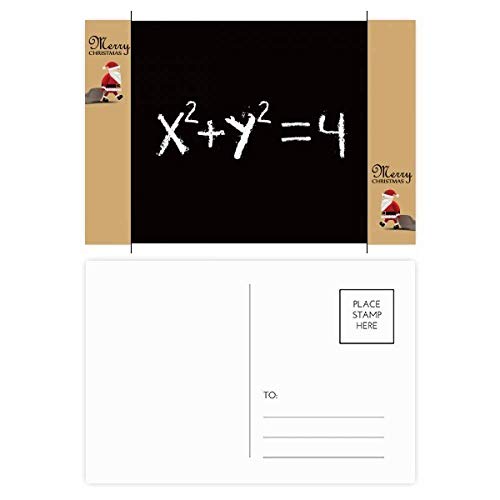 Cartes postales Math Kowledge pour remplacer les vœux banals par l'équation du cercle