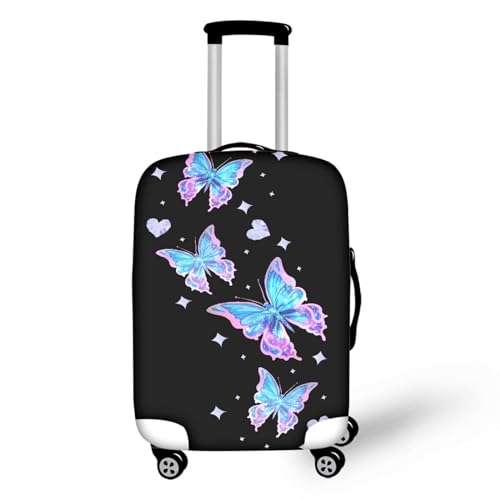 Luggage Cover Butterfly Luggage Covers Travel Suitcase X-Large Anti-scratch Trunk Case Suitcase Protector Luggage Sleeve Cover Make Your Luggage Easy To Identify At The Airport