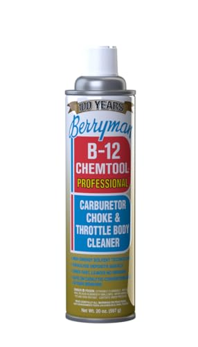 Berryman Products 0120 B-12 CHEMTOOL Carburetor, Choke & Throttle Body Cleaner, 20-Ounce aerosol (0120C) , RED
