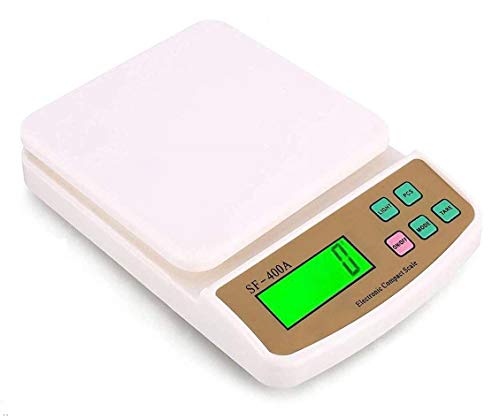 Qualimate Kitchen Scale Weight Machine for Shop Home Digital Food Weighing Machine for Diet Electronic Measuring Scale 10kg