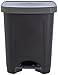 Sundis Step Bin 25L Noir Cubo de Basura a Pedal con Tapa, Negro